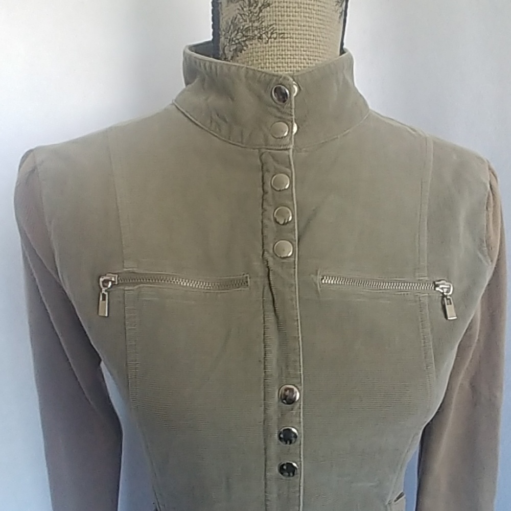 Twiggy Corduroy with Sweater Sleeve Jacket - Picture 2 of 6